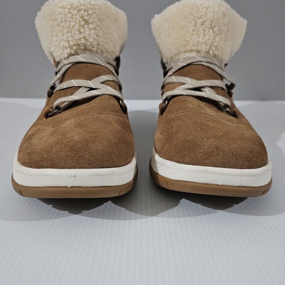 Ugg Lakesider Heritage Lace Boot Sneaker Waterproof Chesnut Brown Suede Size 10 - Picture 4 of 13
